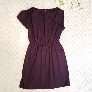 New Gap Plum Asymmetrical Dress